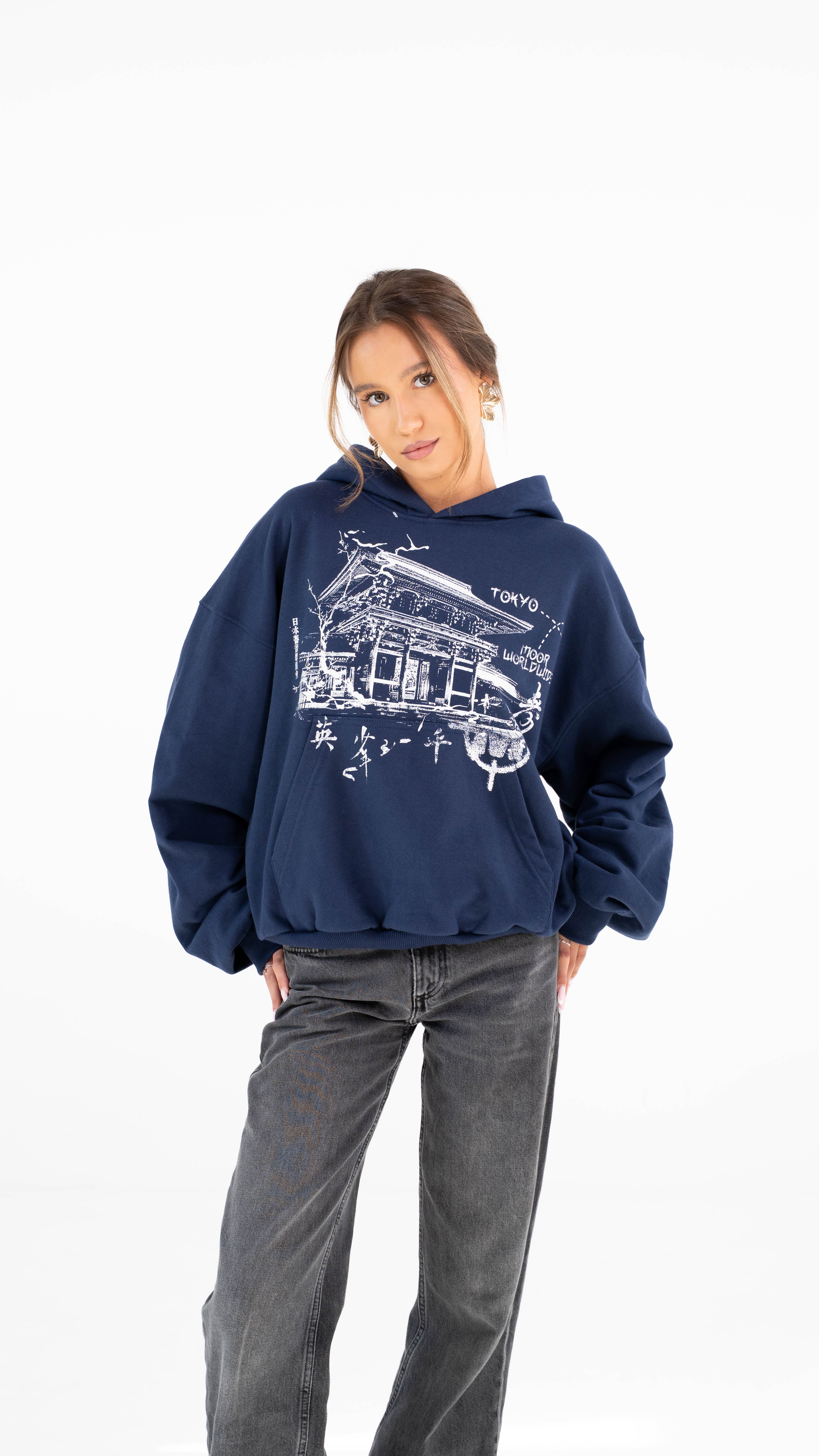 Tokyo Navy Hoodie – moor.wear