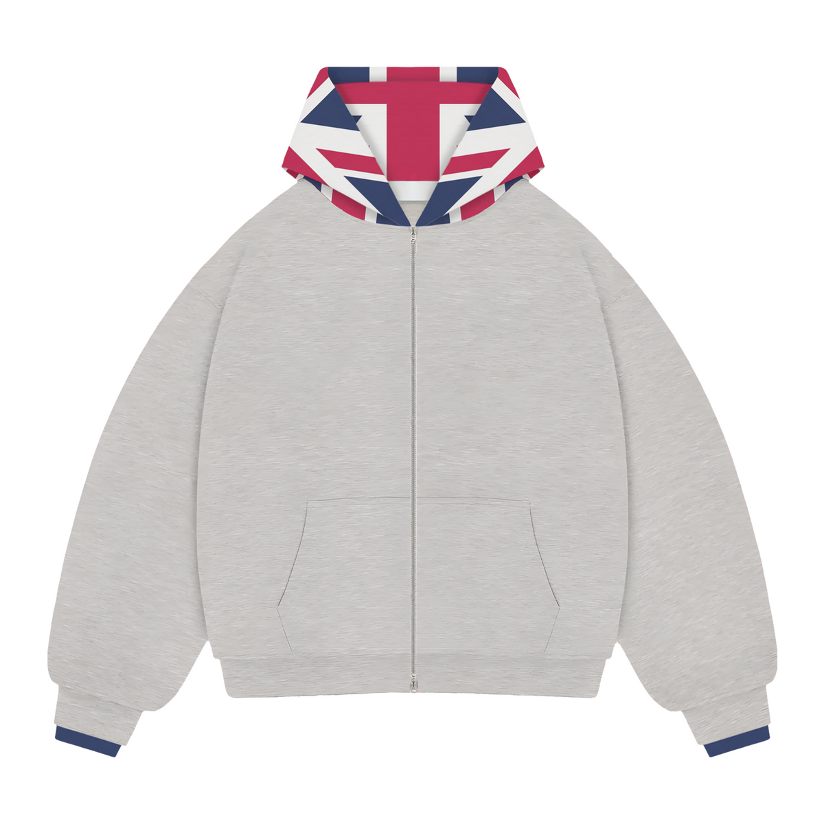 Grey London Zip Hoodie